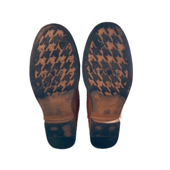 Bumper Womens Tan Faux Leather Lace Up Fur Lined Combat Boots Ankle Mid Calf - Picture 9 of 12